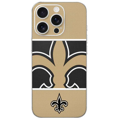 NFL New Orleans Saints Zone Block iPhone 16 Pro Skin